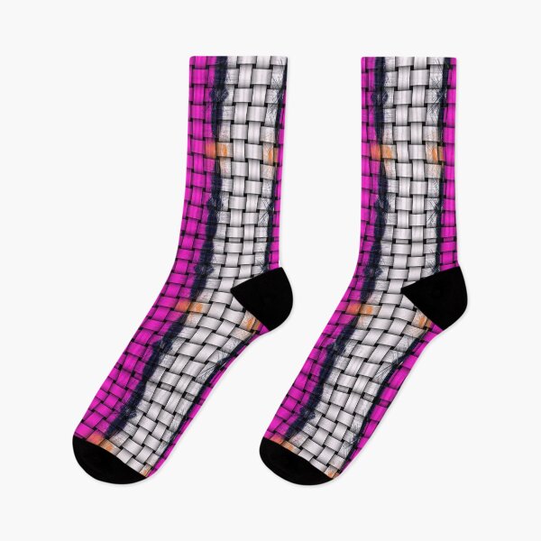 Item preview, Green pink and white woven squares. designed and sold by MarilynBaldey7.