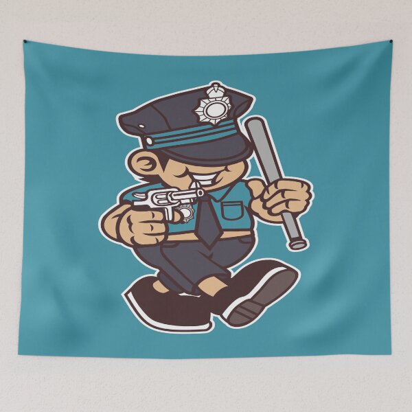 Item preview, Police cartoon designed and sold by cartoonbug.