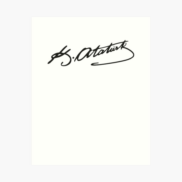 Mustafa Kemal Atatürk Kunstdruck