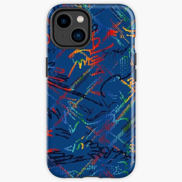 Solo Jazz Bus Moquette fabric pattern 90s 00s style iPhone Tough Case