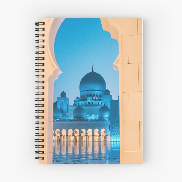 Item preview, Sheikh Zayed Mosque in Abu Dhabi light up in blue at night designed and sold by michieldros.