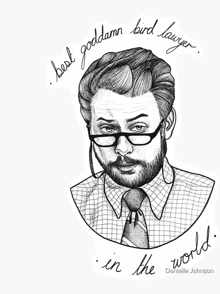 "Bird lawyer Charlie kelly" Sticker by danijohnyj Redbubble