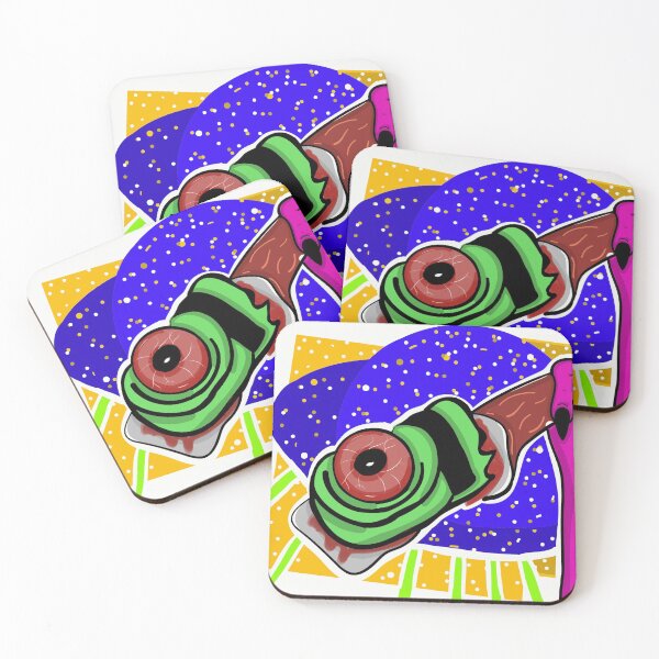 Item preview, Gory alien face on a butchers knife,redbubble art designed and sold by sarina G.