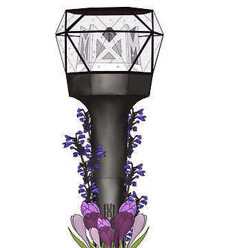 Everglow Floral Lightstick kpop  Sticker for Sale by Raquel Maia