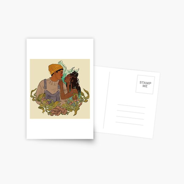 the mermaid and the lighthouse keeper Postcard