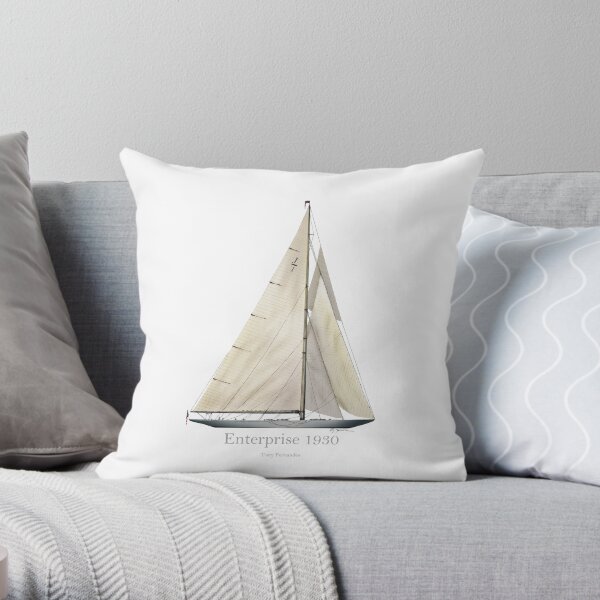 1930 Enterprise Throw Pillow