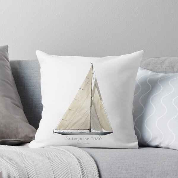 1930 Enterprise Throw Pillow