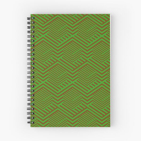 Item preview, Ilusión de cubo marrón y verde designed and sold by Randoprint.
