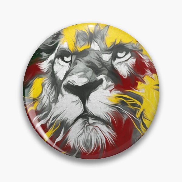 Item preview, Rasta Lion Splatter Painting designed and sold by jpvoodoo.
