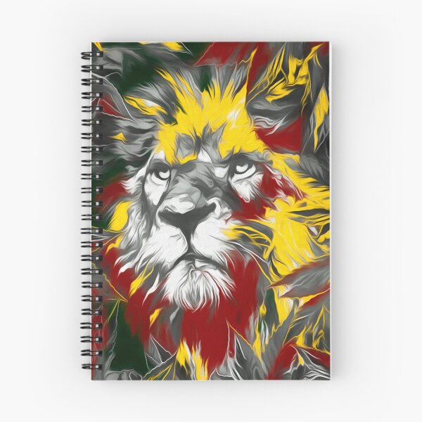 Item preview, Rasta Lion Splatter Painting designed and sold by jpvoodoo.