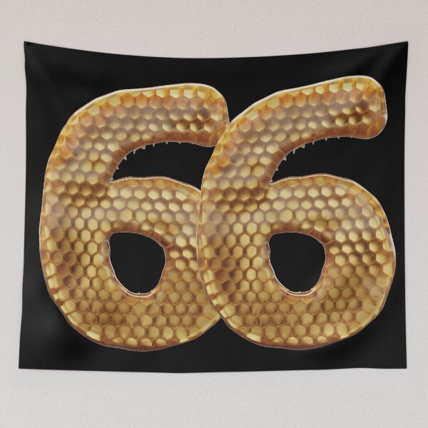 Item preview, Fuente 66 Number 3d Honey Numbers designed and sold by HelloFromAja.