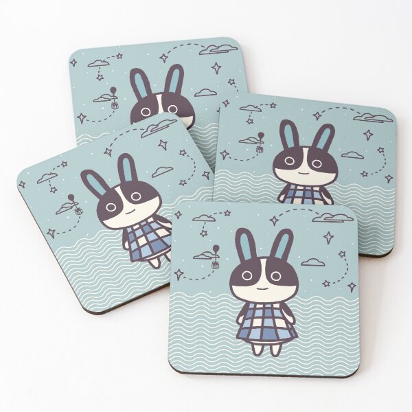 Item preview, Rabbit Dotty Animal Villager | illustration designed and sold by RebeccaCeleste.