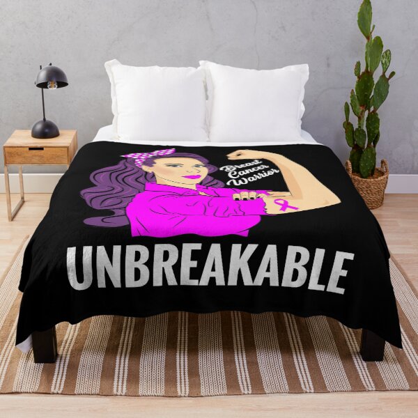 Item preview, Breast Cancer Warrior Unbreakable designed and sold by ZNOVANNA.