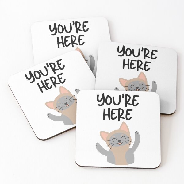 Item preview, You are Here Happy Cat designed and sold by razvigod.