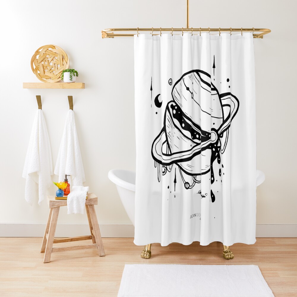 Planet: 19 Shower Curtain