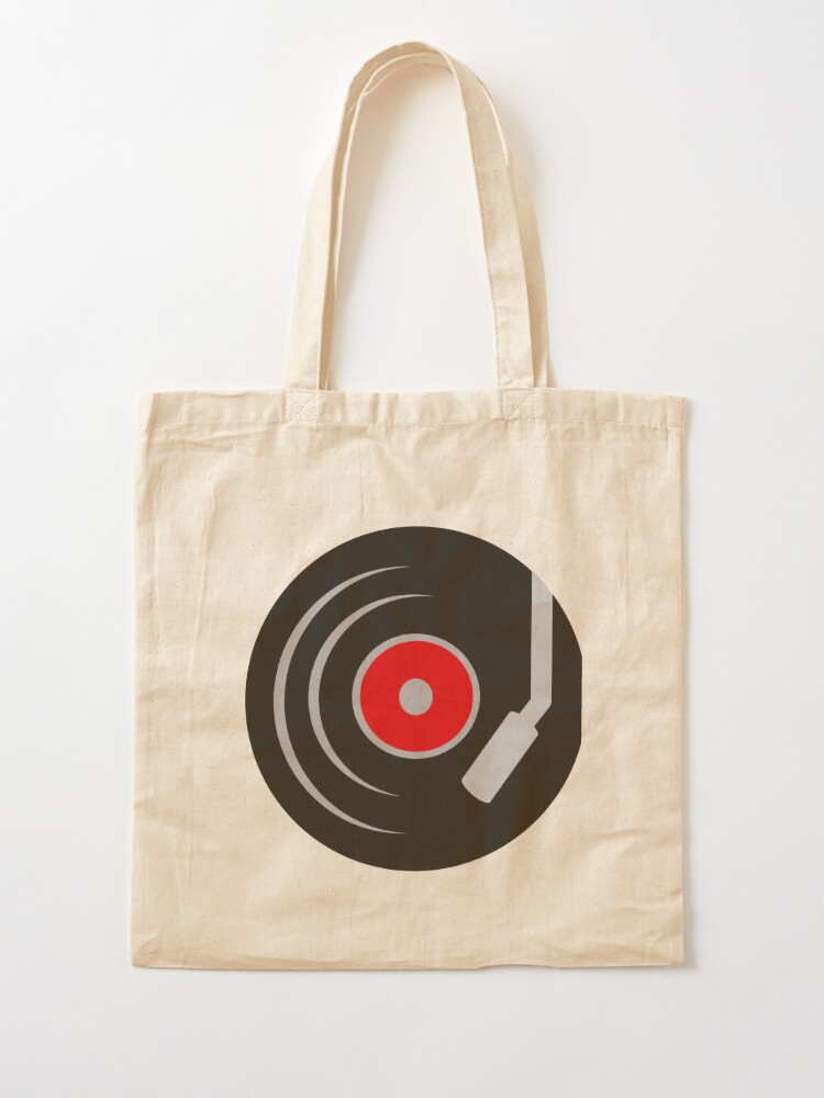 vinyl record tote bag