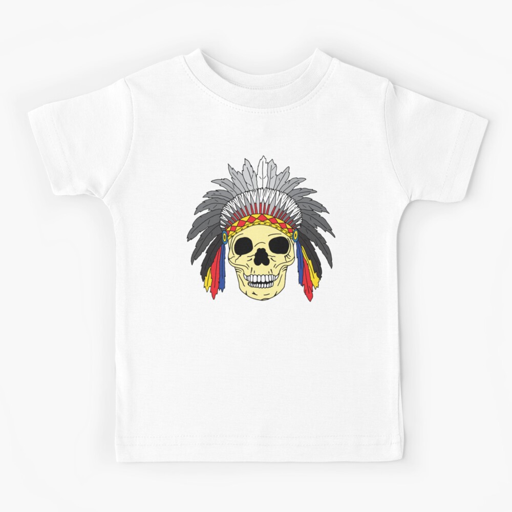 indian chief skull shirt