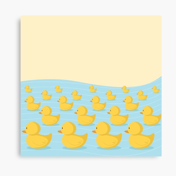 Rubber Duckie Army Canvas Print