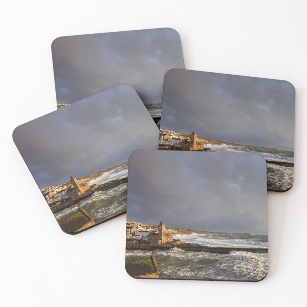 Item preview, Storm Clouds over Porthleven Pier designed and sold by bitm2007.