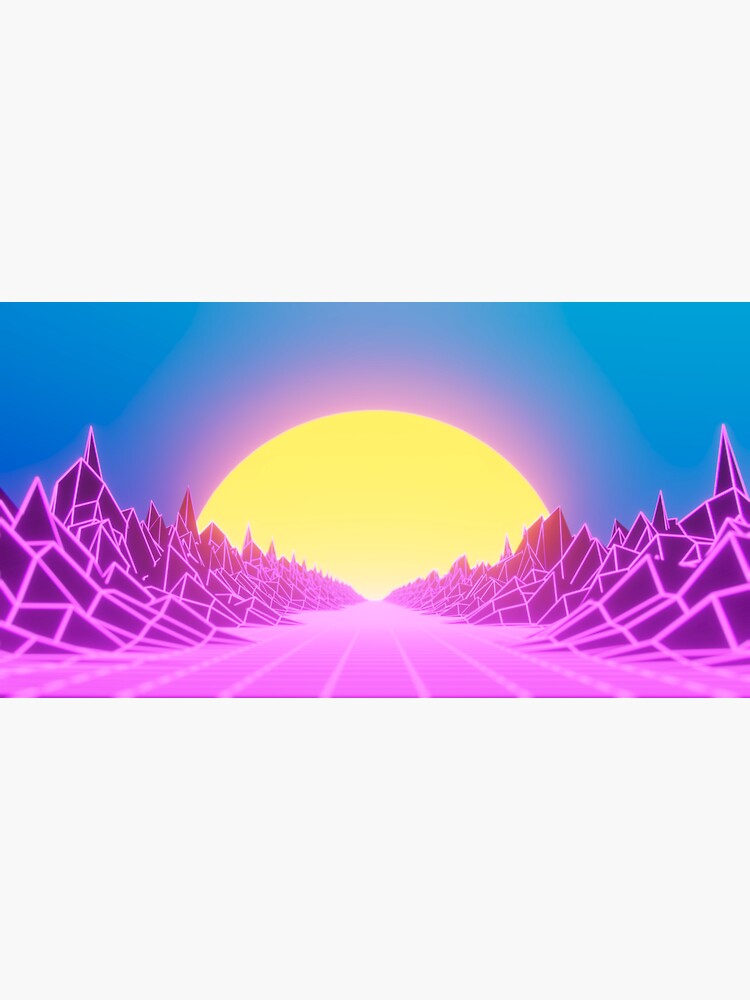 "Retro Wave 80s VHS Neon Sunrise" Sticker for Sale by MReinart | Redbubble