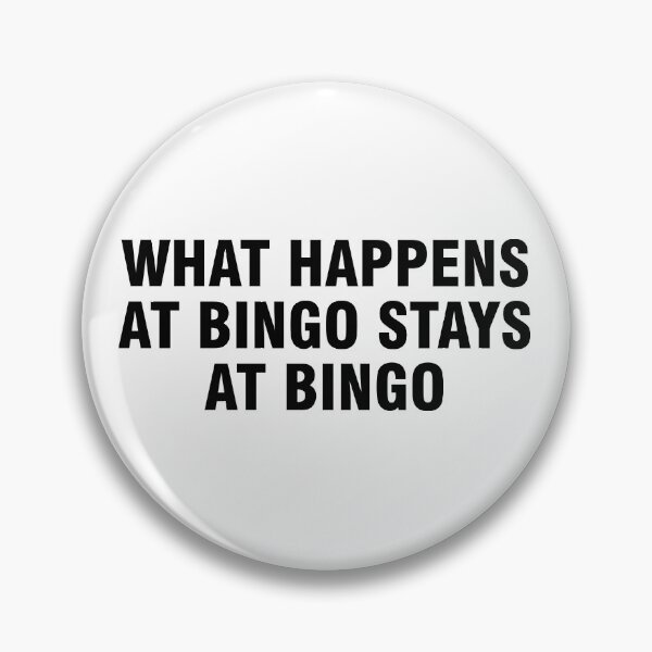 Item preview, What happens at bingo stays at bingo designed and sold by allthetees.