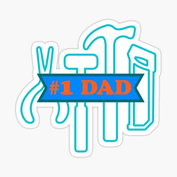 #1 Dad - Tool box Sticker