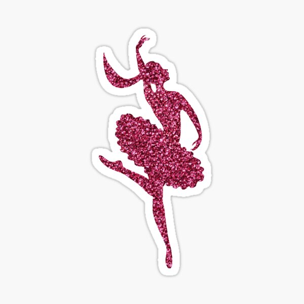 Item preview, Pink Glitter Ballet Dancer designed and sold by Julia2Julia.
