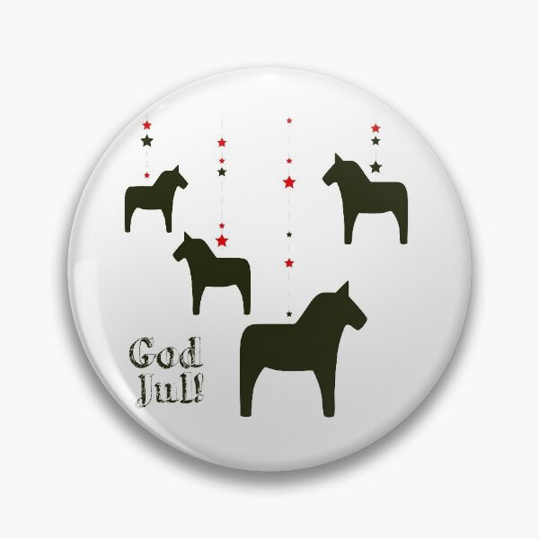 Item preview, God jul! Black Dala Horse designed and sold by Corduroy9.