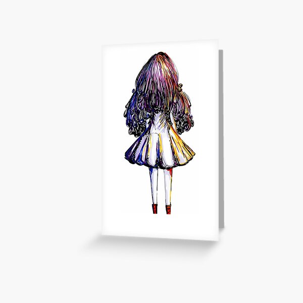 Girl and Red Doc Greeting Card