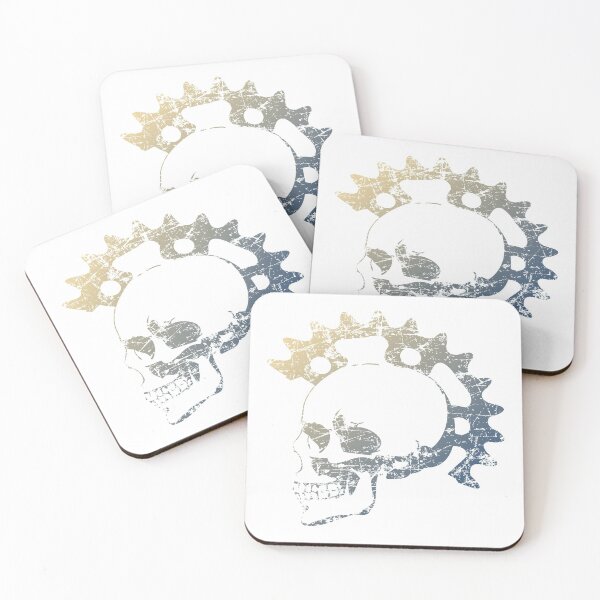 Item preview, Gear Grind Skull - Blue designed and sold by Gonzaga4.