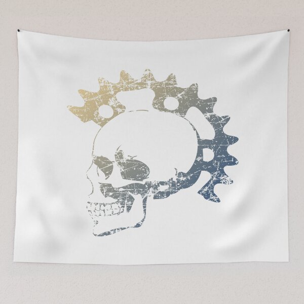 Item preview, Gear Grind Skull - Blue designed and sold by Gonzaga4.
