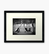 Golf Carts Framed Print
