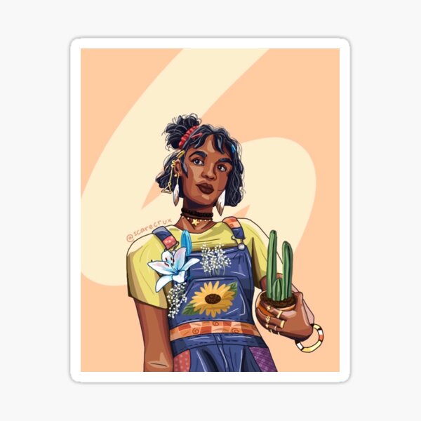 Plant Mom Blue Sargent Sticker