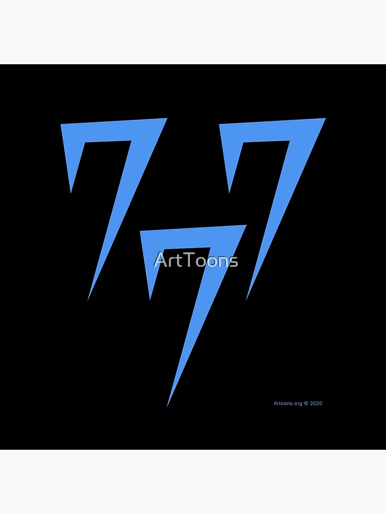 777 God S Number Art Board Print By Arttoons Redbubble