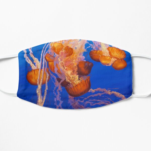 Jellyfish - Art By Greg Hildebrandt Flat Mask