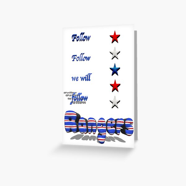 Rangers FC Ibrox Father's Day Greetings Card 5x5 