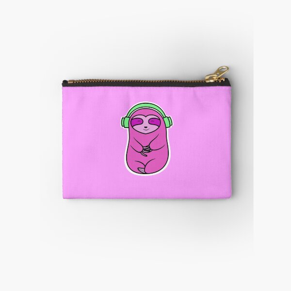 Item preview, Happy Pink Sloth Listening to Music designed and sold by SubtleSplit.