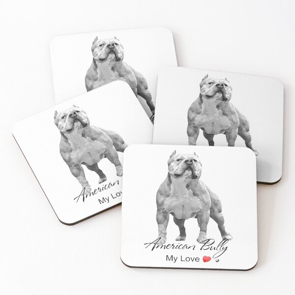 Item preview, American Bully illustration with inscription designed and sold by Alexandra Kueny.