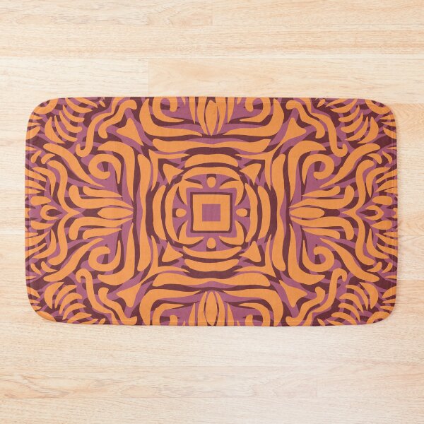 Item preview, Dusky Pink & Pale Orange Swirly Mandala designed and sold by Mia Harper Design.
