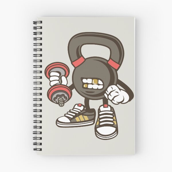Item preview, Kettle bell cartoon designed and sold by cartoonbug.