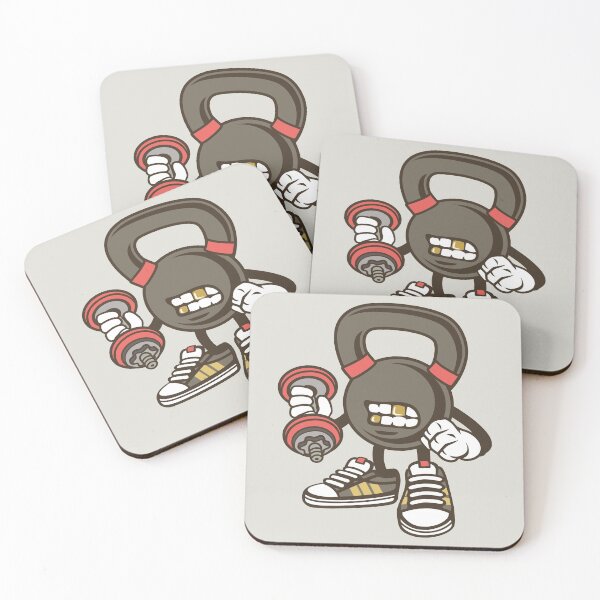 Item preview, Kettle bell cartoon designed and sold by cartoonbug.