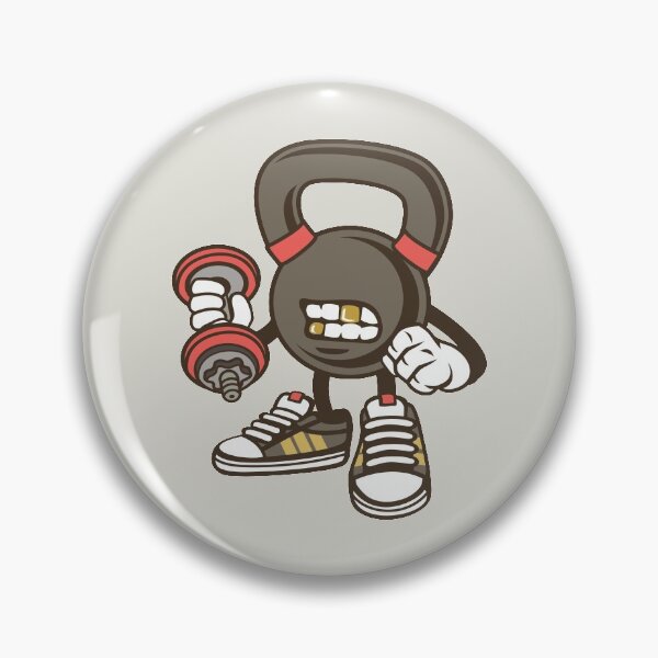 Item preview, Kettle bell cartoon designed and sold by cartoonbug.