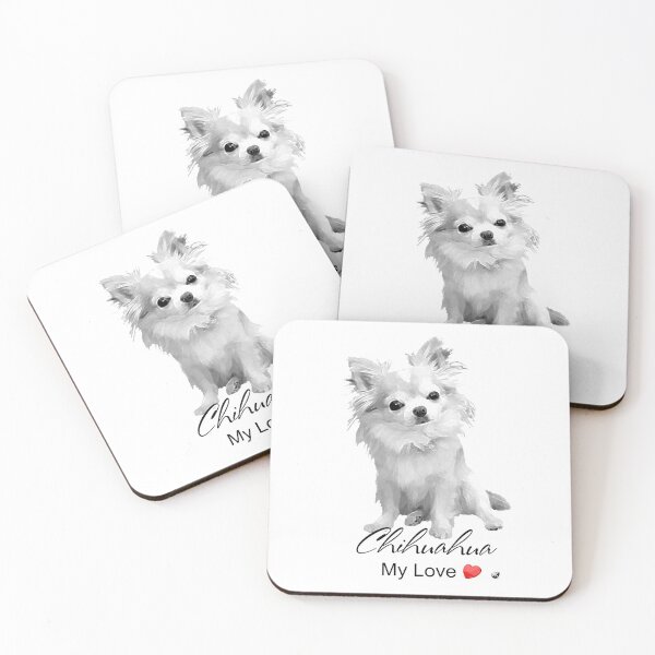 Item preview, Chihuahua illustration with inscription designed and sold by Alexandra Kueny.