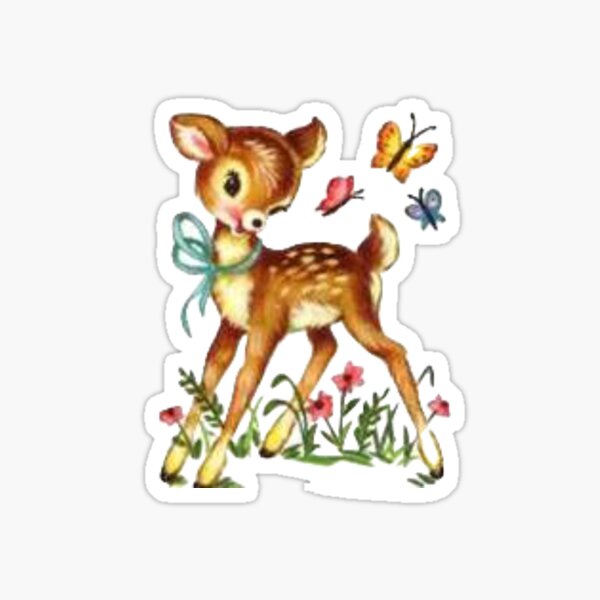 fawn Sticker for Sale by lux-lisbon