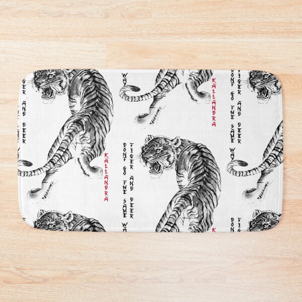 Item preview, Chinese ink drawing - tiger in black and white designed and sold by Kallandra.