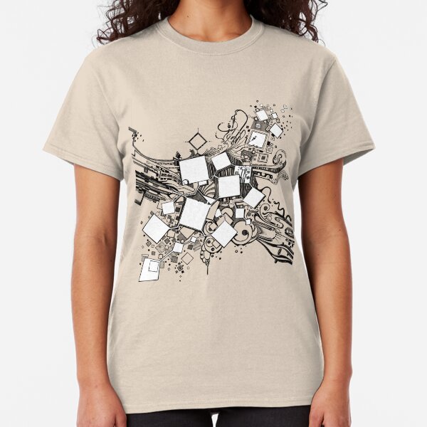Number One Box - Sketch Pen & Ink Illustration Art Classic T-Shirt