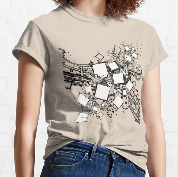 Number One Box - Sketch Pen & Ink Illustration Art Classic T-Shirt