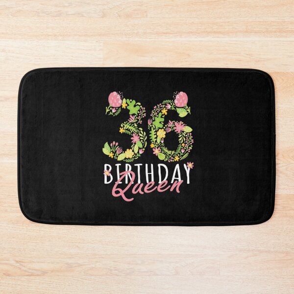 Item preview, 36th Birthday Queen 36 Years Old Woman Floral B-day Theme product designed and sold by Grabitees.