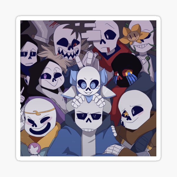 sans sans and sans Sticker