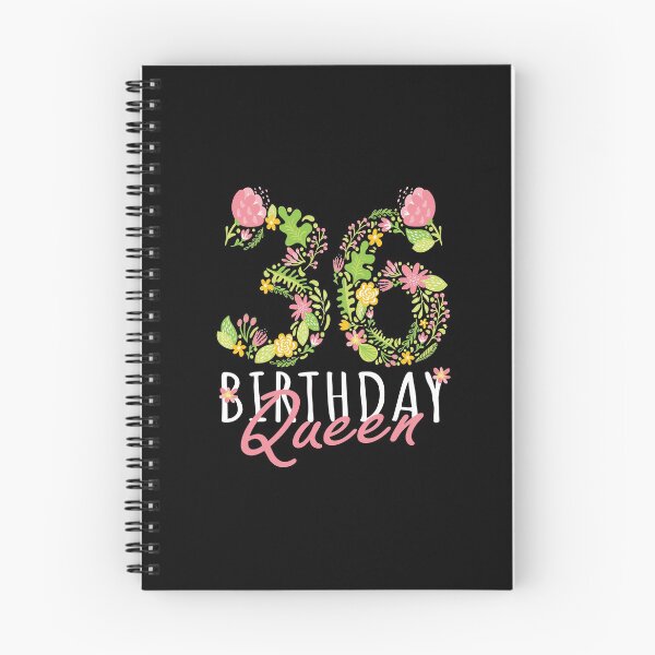 Item preview, 36th Birthday Queen 36 Years Old Woman Floral B-day Theme product designed and sold by Grabitees.